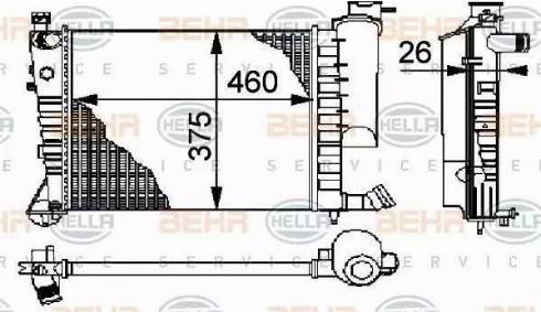 BEHR HELLA Service 8MK 376 710-251 - Radiators, Motora dzesēšanas sistēma ps1.lv