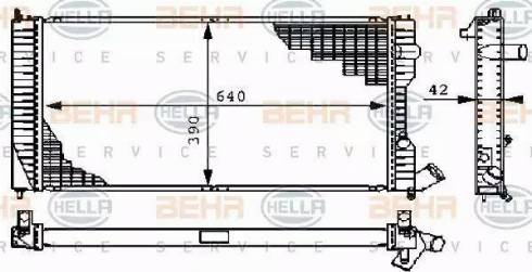 BEHR HELLA Service 8MK 376 711-681 - Radiators, Motora dzesēšanas sistēma ps1.lv