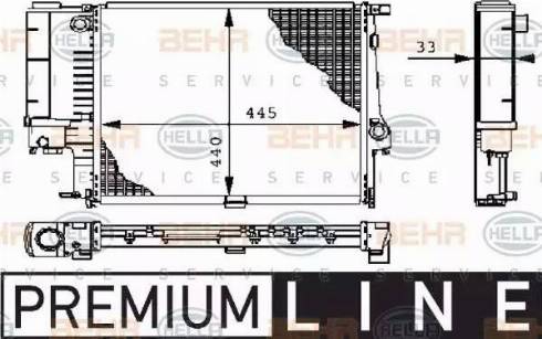 BEHR HELLA Service 8MK 376 711-081 - Radiators, Motora dzesēšanas sistēma ps1.lv