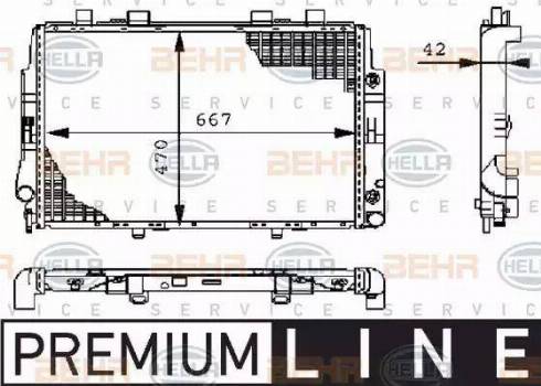 BEHR HELLA Service 8MK 376 711-171 - Radiators, Motora dzesēšanas sistēma ps1.lv