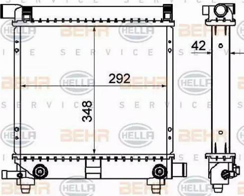 BEHR HELLA Service 8MK 376 711-311 - Radiators, Motora dzesēšanas sistēma ps1.lv