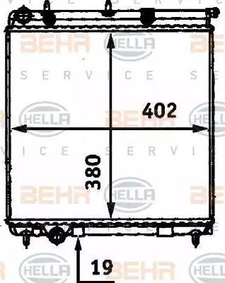 BEHR HELLA Service 8MK 376 718-631 - Radiators, Motora dzesēšanas sistēma ps1.lv