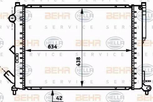 BEHR HELLA Service 8MK 376 718-061 - Radiators, Motora dzesēšanas sistēma ps1.lv