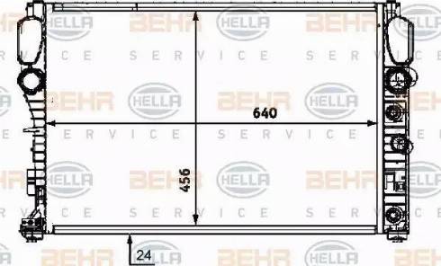 BEHR HELLA Service 8MK 376 718-024 - Radiators, Motora dzesēšanas sistēma ps1.lv