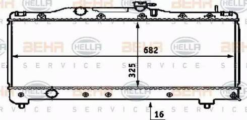 BEHR HELLA Service 8MK 376 718-351 - Radiators, Motora dzesēšanas sistēma ps1.lv