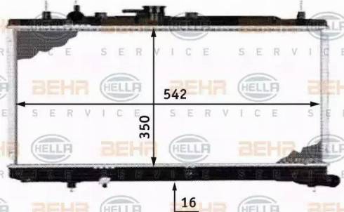 BEHR HELLA Service 8MK 376 718-361 - Radiators, Motora dzesēšanas sistēma ps1.lv