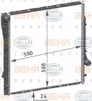 BEHR HELLA Service 8MK 376 718-774 - Radiators, Motora dzesēšanas sistēma ps1.lv