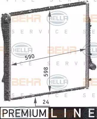 BEHR HELLA Service 8MK 376 718-771 - Radiators, Motora dzesēšanas sistēma ps1.lv