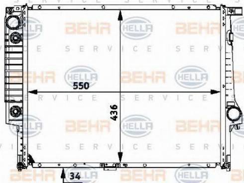 BEHR HELLA Service 8MK 376 713-094 - Radiators, Motora dzesēšanas sistēma ps1.lv