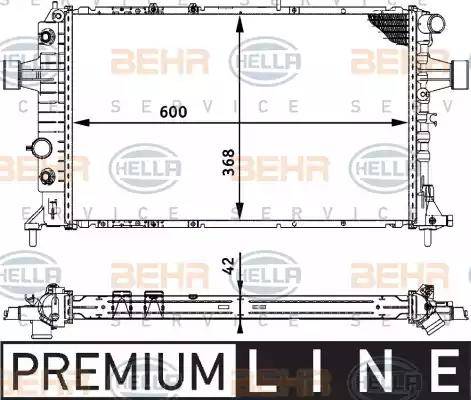 BEHR HELLA Service 8MK 376 713-011 - Radiators, Motora dzesēšanas sistēma ps1.lv