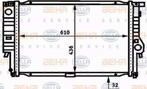 BEHR HELLA Service 8MK 376 713-201 - Radiators, Motora dzesēšanas sistēma ps1.lv