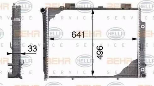 BEHR HELLA Service 8MK 376 712-754 - Radiators, Motora dzesēšanas sistēma ps1.lv