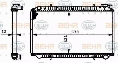 BEHR HELLA Service 8MK 376 712-731 - Radiators, Motora dzesēšanas sistēma ps1.lv