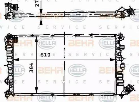 BEHR HELLA Service 8MK 376 717-481 - Radiators, Motora dzesēšanas sistēma ps1.lv