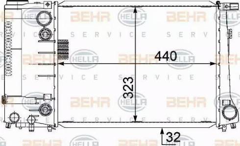 BEHR HELLA Service 8MK 376 717-471 - Radiators, Motora dzesēšanas sistēma ps1.lv