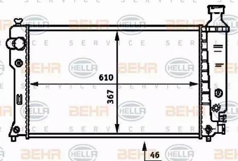 BEHR HELLA Service 8MK 376 717-661 - Radiators, Motora dzesēšanas sistēma ps1.lv