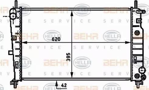 BEHR HELLA Service 8MK 376 717-111 - Radiators, Motora dzesēšanas sistēma ps1.lv