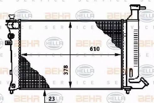 BEHR HELLA Service 8MK 376 717-291 - Radiators, Motora dzesēšanas sistēma ps1.lv