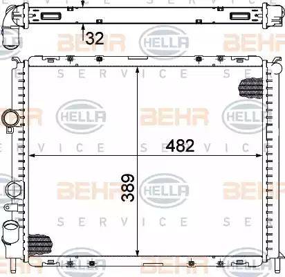 BEHR HELLA Service 8MK 376 717-781 - Radiators, Motora dzesēšanas sistēma ps1.lv