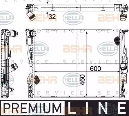 BEHR HELLA Service 8MK 376 782-071 - Radiators, Motora dzesēšanas sistēma ps1.lv