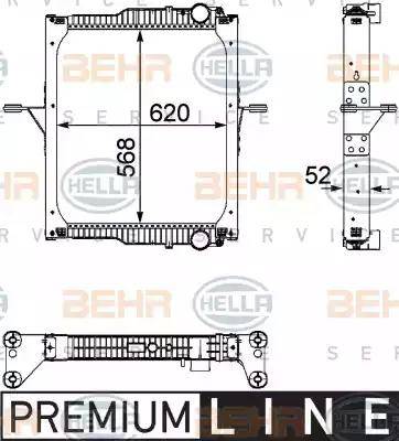 BEHR HELLA Service 8MK 376 733-731 - Radiators, Motora dzesēšanas sistēma ps1.lv