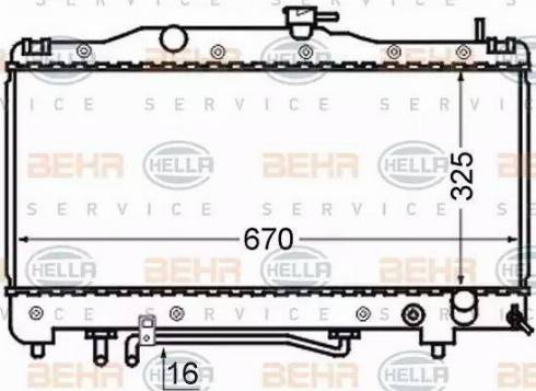 BEHR HELLA Service 8MK 376 724-641 - Radiators, Motora dzesēšanas sistēma ps1.lv