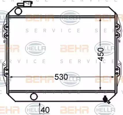 BEHR HELLA Service 8MK 376 726-651 - Radiators, Motora dzesēšanas sistēma ps1.lv