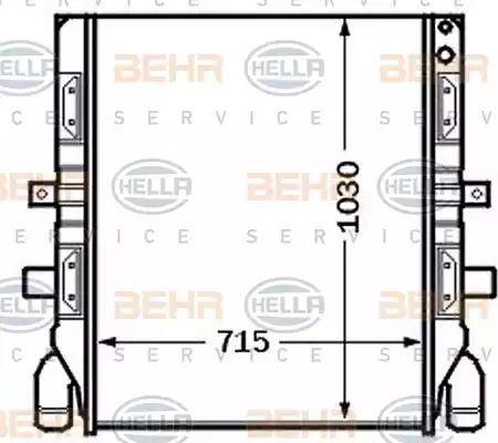 BEHR HELLA Service 8MK 376 726-661 - Radiators, Motora dzesēšanas sistēma ps1.lv