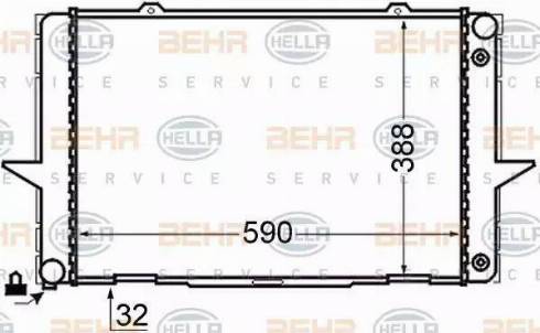 BEHR HELLA Service 8MK 376 726-711 - Radiators, Motora dzesēšanas sistēma ps1.lv