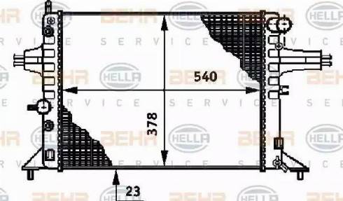 BEHR HELLA Service 8MK 376 720-651 - Radiators, Motora dzesēšanas sistēma ps1.lv