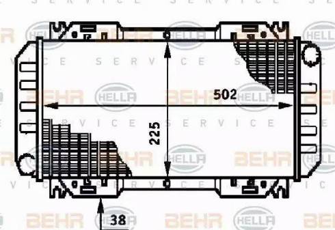 BEHR HELLA Service 8MK 376 720-091 - Radiators, Motora dzesēšanas sistēma ps1.lv