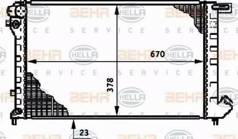 BEHR HELLA Service 8MK 376 720-081 - Radiators, Motora dzesēšanas sistēma ps1.lv