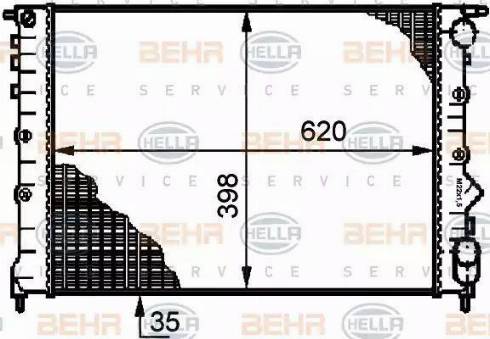 BEHR HELLA Service 8MK 376 720-031 - Radiators, Motora dzesēšanas sistēma ps1.lv