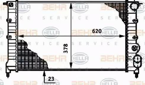 BEHR HELLA Service 8MK 376 720-111 - Radiators, Motora dzesēšanas sistēma ps1.lv