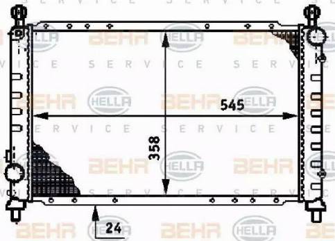 BEHR HELLA Service 8MK 376 720-131 - Radiators, Motora dzesēšanas sistēma ps1.lv