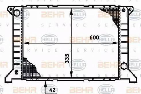 BEHR HELLA Service 8MK 376 720-201 - Radiators, Motora dzesēšanas sistēma ps1.lv