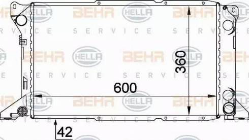 BEHR HELLA Service 8MK 376 720-221 - Radiators, Motora dzesēšanas sistēma ps1.lv