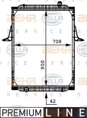 BEHR HELLA Service 8MK 376 721-641 - Radiators, Motora dzesēšanas sistēma ps1.lv