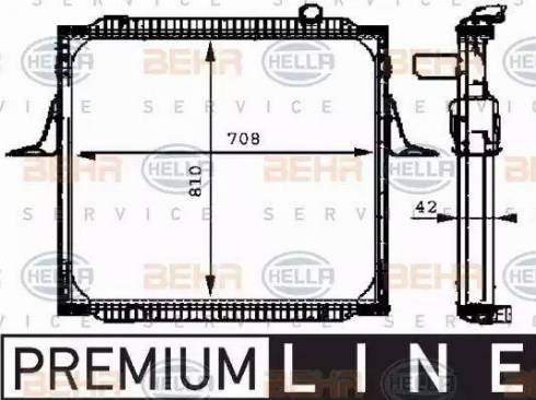 BEHR HELLA Service 8MK 376 721-661 - Radiators, Motora dzesēšanas sistēma ps1.lv