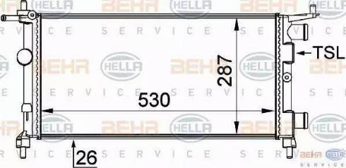 BEHR HELLA Service 8MK 376 722-441 - Radiators, Motora dzesēšanas sistēma ps1.lv