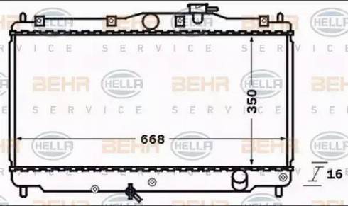 BEHR HELLA Service 8MK 376 722-681 - Radiators, Motora dzesēšanas sistēma ps1.lv