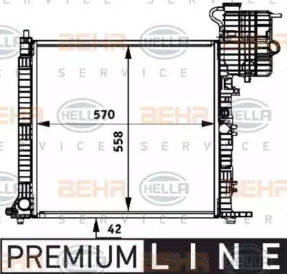 BEHR HELLA Service 8MK 376 722-051 - Radiators, Motora dzesēšanas sistēma ps1.lv