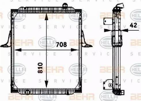 BEHR HELLA Service 8MK 376 722-071 - Radiators, Motora dzesēšanas sistēma ps1.lv