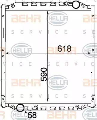 BEHR HELLA Service 8MK 376 774-441 - Radiators, Motora dzesēšanas sistēma ps1.lv