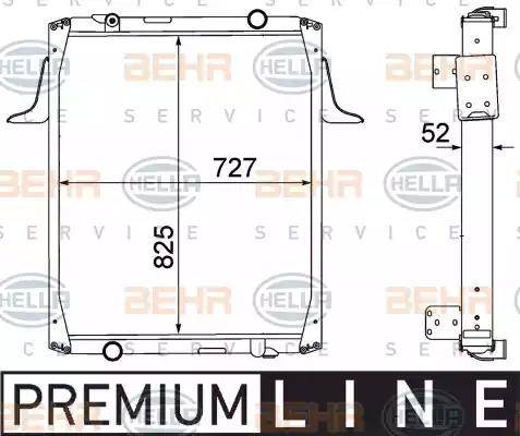 BEHR HELLA Service 8MK 376 774-681 - Radiators, Motora dzesēšanas sistēma ps1.lv