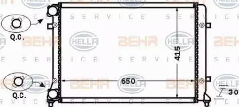 BEHR HELLA Service 8MK 376 774-021 - Radiators, Motora dzesēšanas sistēma ps1.lv