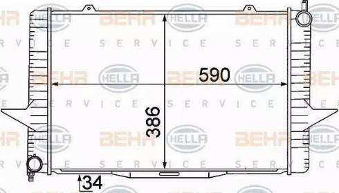 BEHR HELLA Service 8MK 376 774-191 - Radiators, Motora dzesēšanas sistēma ps1.lv