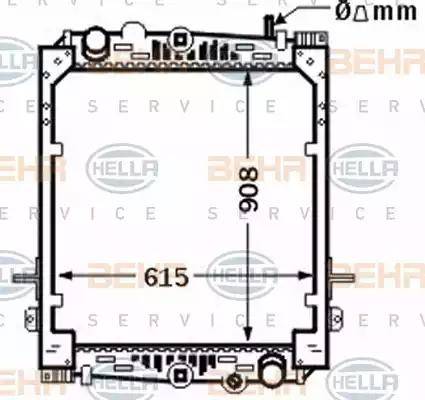 BEHR HELLA Service 8MK 376 774-311 - Radiators, Motora dzesēšanas sistēma ps1.lv