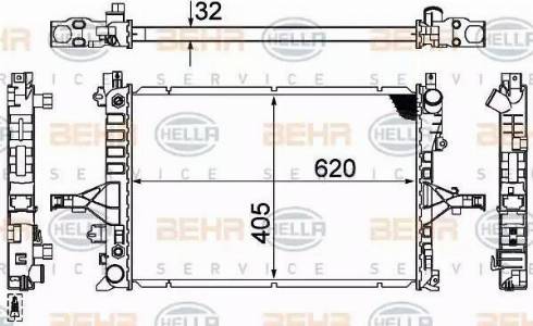 BEHR HELLA Service 8MK 376 774-231 - Radiators, Motora dzesēšanas sistēma ps1.lv