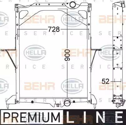 BEHR HELLA Service 8MK 376 775-001 - Radiators, Motora dzesēšanas sistēma ps1.lv